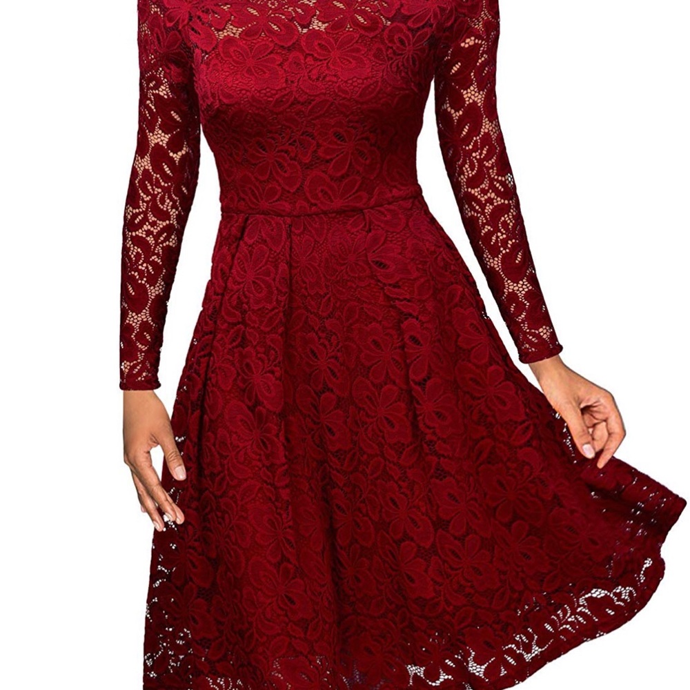 Women's Vintage Floral lace dress